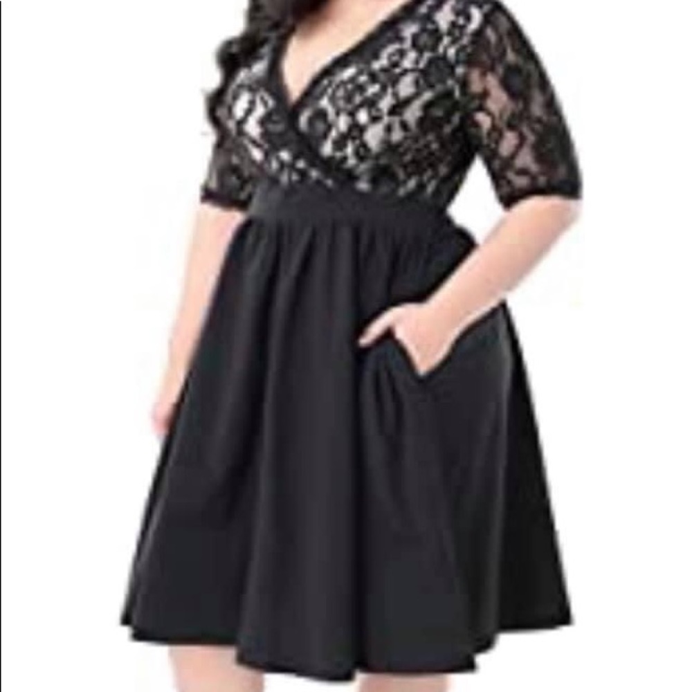 18 Plus black dress